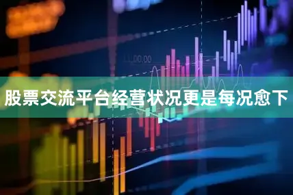 股票交流平台经营状况更是每况愈下